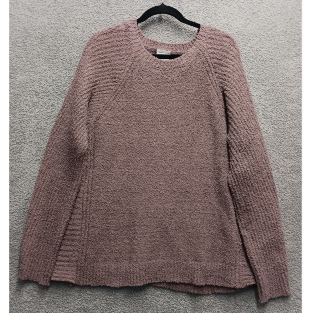 Simply Noelle Mauve Textured Knit Sweater S/M Soft Cozy